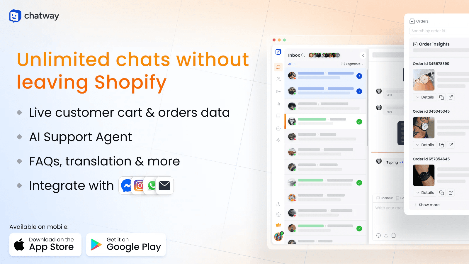 Screenshot of Chatway interface
